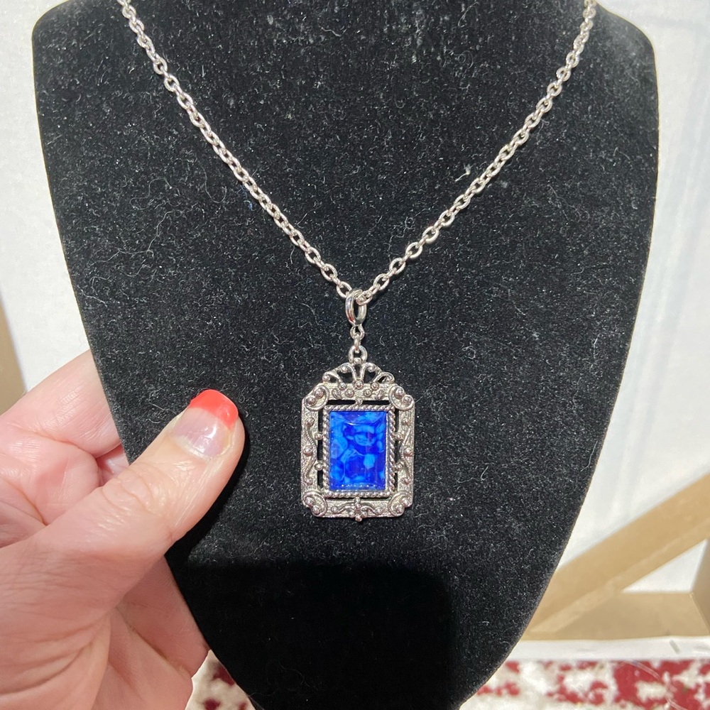 VTG Sarah Coventry Detachable Pendant Necklace, Silver Tone